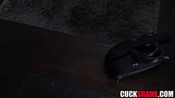 Cuckold husband enjoys spying on cheating wife