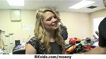 Desperate teen naked in public and fucks to pay rent 29