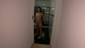 Giovana carolina gravando pela primeira vez