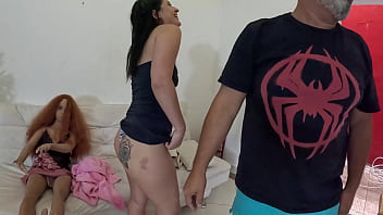 Giovana carolina gravando pela primeira vez