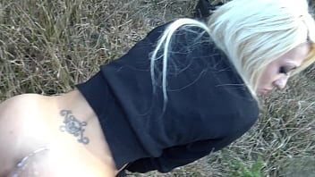 Pov i get fucked in the ass in the woods by a stranger huge cumshot on my ass 4k