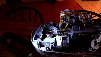 Deepthroat blowjob in the kitchen