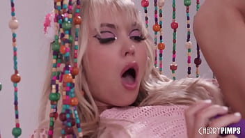 Lilly bell is the hottest hippie around with her natural bush and sexy figure she masturbates and fingers herself wildly until she cums just for you