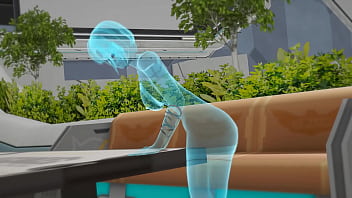 Holographic fantasy holo girl masturbating japanese hentai