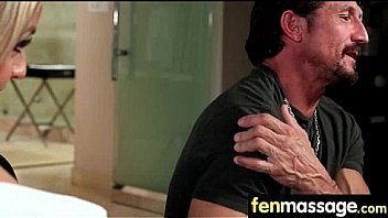 Cute teen babe fantasy fucking on massage table 24