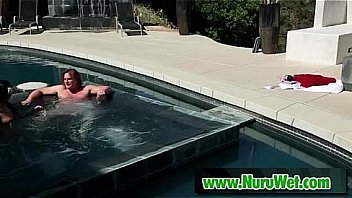 Nuru oil massage with a happy ending 10