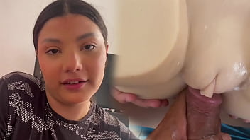 My best friend comes to my house in the morning for me to fuck her with her tantaly doll