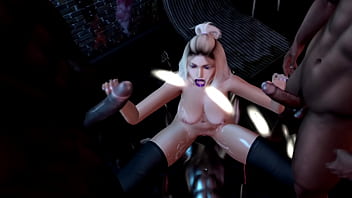 Holly would gangbangs 3 guys