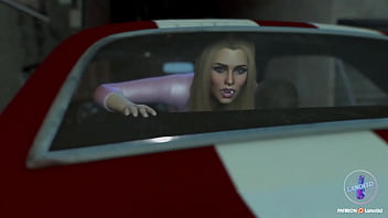 Back seat car ride with hot blonde Back seat car ride with hot blonde