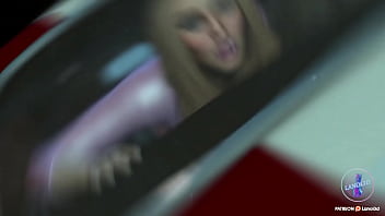 Back seat car ride with hot blonde