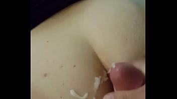 Fucking her butt cumming on her ass