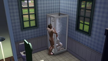 Step bro loves water on his cock