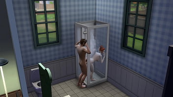 Step bro loves water on his cock