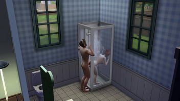 Step bro loves water on his cock