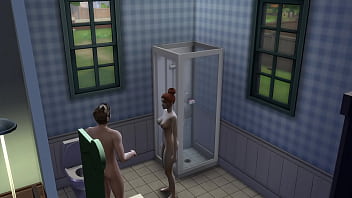 Step bro loves water on his cock