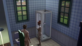 Step bro loves water on his cock