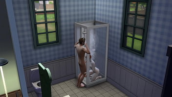 Step bro loves water on his cock