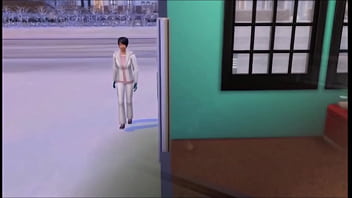 A new guy in town masturbates alot until a neighbor jogs by