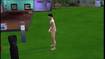 A new guy in town masturbates alot until a neighbor jogs by