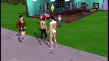 A new guy in town masturbates alot until a neighbor jogs by