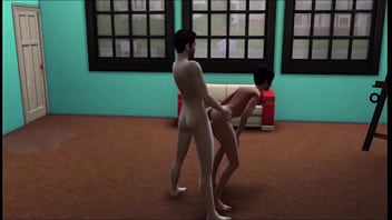 A new guy in town masturbates alot until a neighbor jogs by