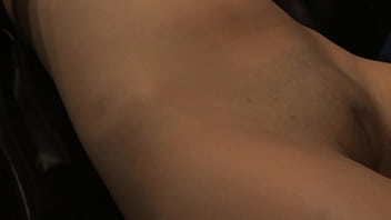 Audrianna pinches her small nipples as her cunt is fingered hard to squirt