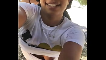 Lesbian public pussy eating after hike