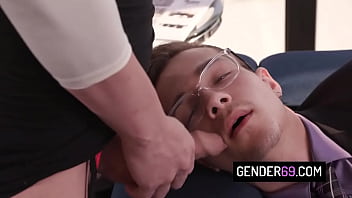 Hot Tranny Milf Boss Gets Hard Ass Pounding By One Of Her Employee thumbnail