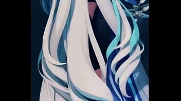 A mysterious genshin beauty steps into the spotlight her silver hair flowing while her blue outfit glimmers with power cold as ice yet burning with hidden passion… ready to uncover the secret bio link waiting