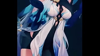 A mysterious genshin beauty steps into the spotlight her silver hair flowing while her blue outfit glimmers with power cold as ice yet burning with hidden passion… ready to uncover the secret bio link waiting