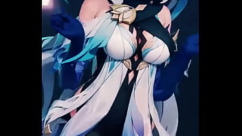 A mysterious genshin beauty steps into the spotlight her silver hair flowing while her blue outfit glimmers with power cold as ice yet burning with hidden passion… ready to uncover the secret bio link waiting