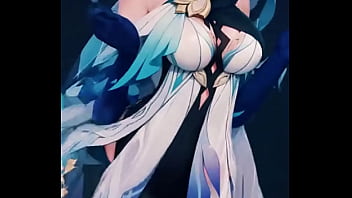 A mysterious genshin beauty steps into the spotlight her silver hair flowing while her blue outfit glimmers with power cold as ice yet burning with hidden passion… ready to uncover the secret bio link waiting