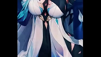 A mysterious genshin beauty steps into the spotlight her silver hair flowing while her blue outfit glimmers with power cold as ice yet burning with hidden passion… ready to uncover the secret bio link waiting