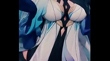 A mysterious genshin beauty steps into the spotlight her silver hair flowing while her blue outfit glimmers with power cold as ice yet burning with hidden passion… ready to uncover the secret bio link waiting