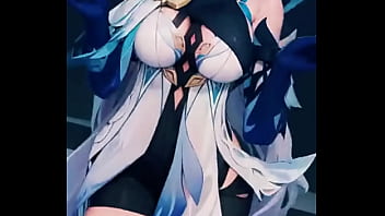 A mysterious genshin beauty steps into the spotlight her silver hair flowing while her blue outfit glimmers with power cold as ice yet burning with hidden passion… ready to uncover the secret bio link waiting