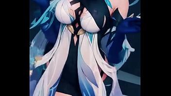 A mysterious genshin beauty steps into the spotlight her silver hair flowing while her blue outfit glimmers with power cold as ice yet burning with hidden passion… ready to uncover the secret bio link waiting