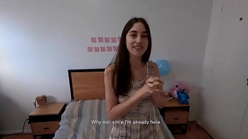 Hot best friend gave me a blowjob pass for my birthday amateur pov