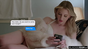 Melody knows that the best way is to tell the truth as much as possible she tells her boyfriend she's staying in tonight and that is true but this blonde doesn't mention who'll be staying inside her