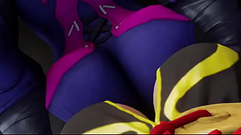 Street fighter juri grinds on chun li's face Street fighter juri grinds on chun li's face