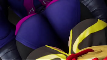 Street fighter juri grinds on chun li's face Street fighter juri grinds on chun li's face