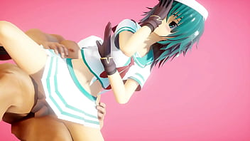 Kantai collection kiso hentai dance and sex cowgirl position undress mmd 3d blue hair clip