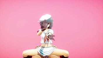 Kantai collection kiso hentai dance and sex cowgirl position undress mmd 3d blue hair clip
