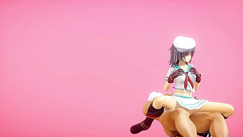 Kantai collection kiso hentai dance and sex cowgirl position undress mmd 3d blue hair clip