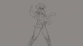 Goblin bitch get her ass pounded in by a fucking iguana