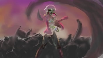 Goblin bitch get her ass pounded in by a fucking iguana