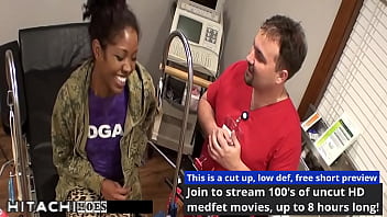 Freshman gets mandatory hitachi orgasm from doctor tampa lotus lain