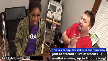 Freshman gets mandatory hitachi orgasm from doctor tampa lotus lain