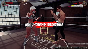 Broadzilla vs gigi nf3d mixed mma ryona femdom combat