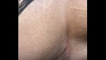 Thick curly headed lightskin throws fat ass back on bbc