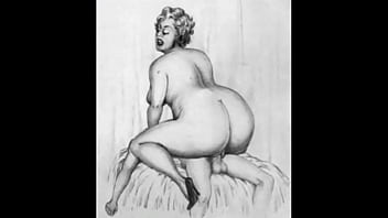 Retro erotic drawings